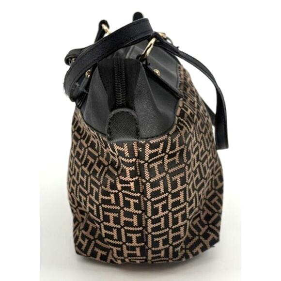 Tommy Hilfiger Black and Beige Handbag Purse – OS - Picture 6 of 9